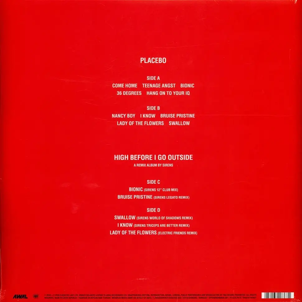 PLACEBO - Placebo Re: Created (deluxe, 2LP & LP7 white)