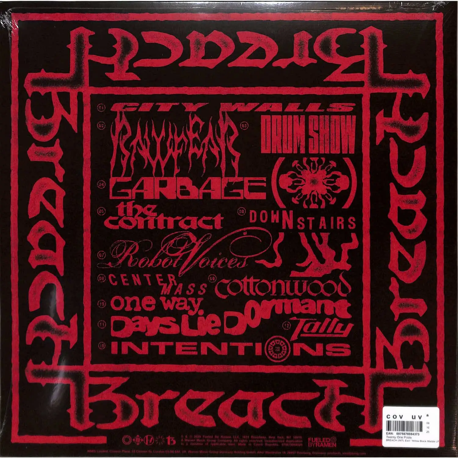 TWENTY ONE PILOTS - Breach (yellow black marble)