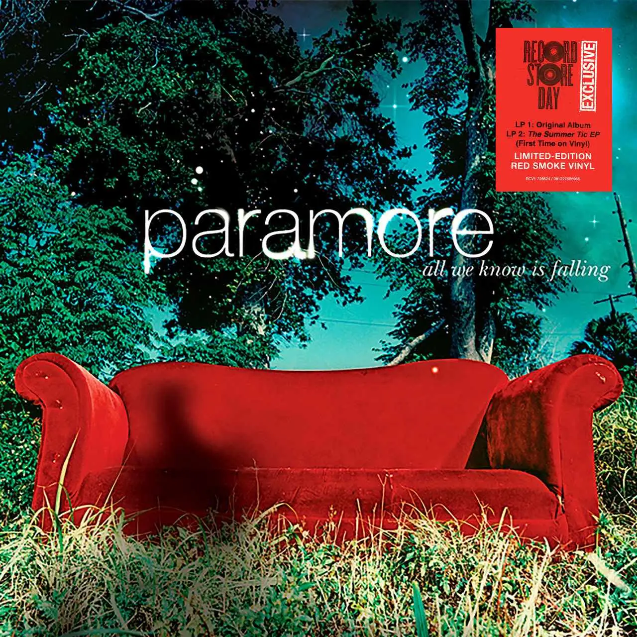 PARAMORE - All We Know Is Falling (red translucent with black smoke) PARAMORE - All We Know Is Falling (red translucent with black smoke)