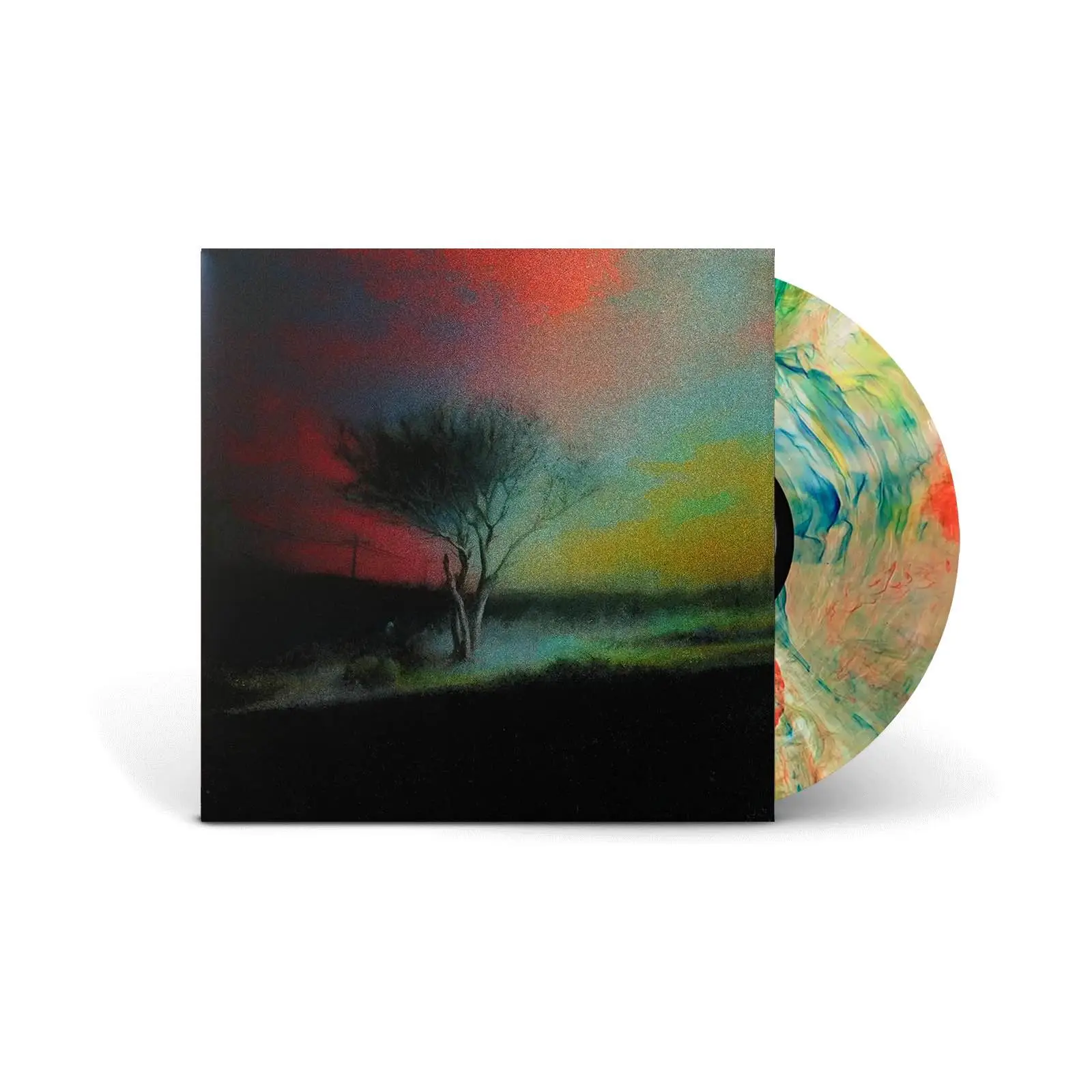 JOJI - Piss In The Wind (clear with red, yellow, blue & green swirl)