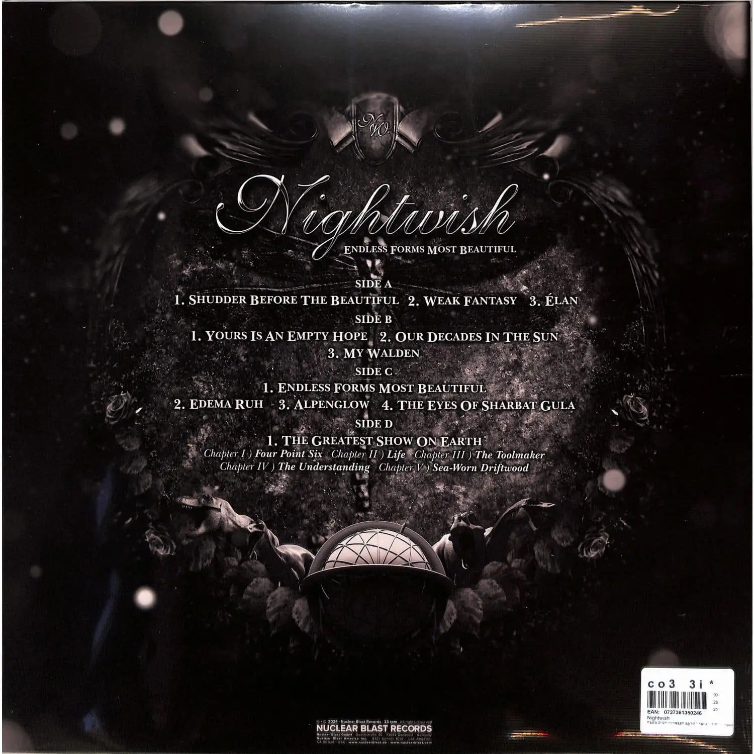 NIGHTWISH - Endless Forms Most Beautiful (transparent green)