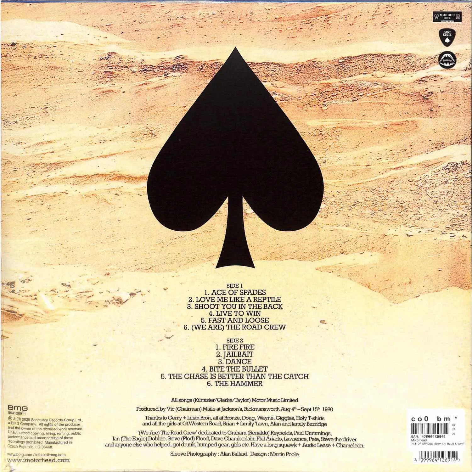 MOTÖRHEAD - Ace Of Spades (blue & white splatter)