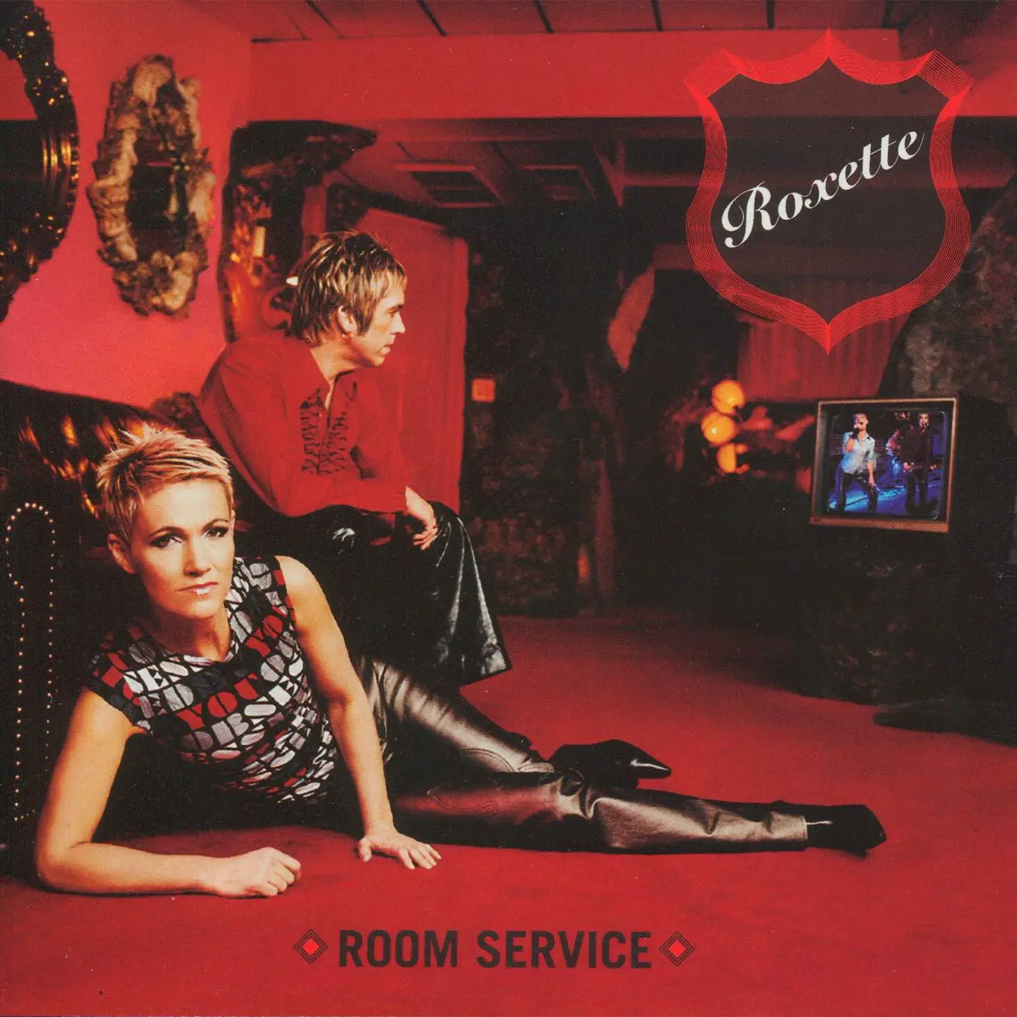 ROXETTE - Room Service (red & black marbled)