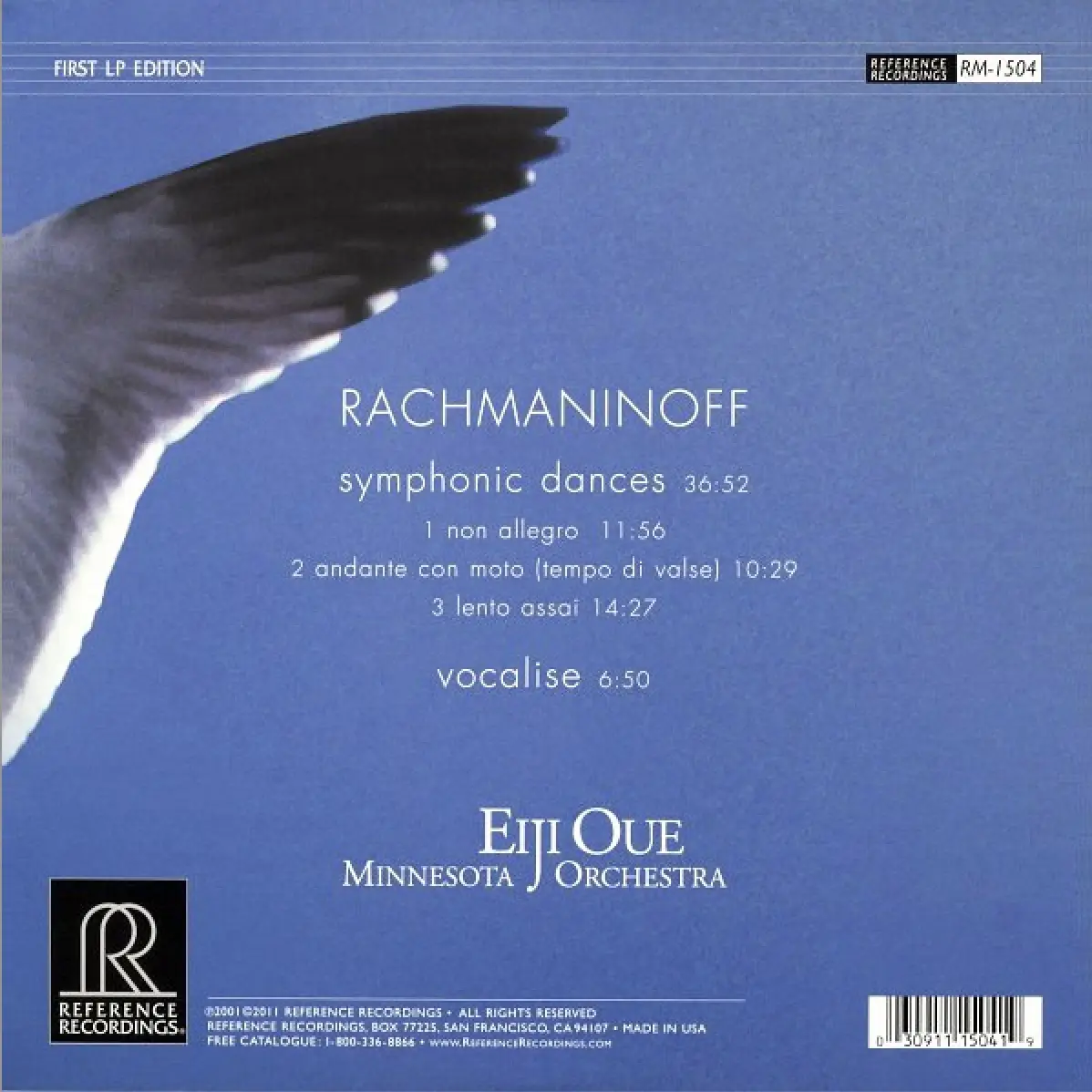 РАХМАНИНОВ С.В. & EIJI OUE - Symphonic Dances | Vocalise РАХМАНИНОВ С.В. & EIJI OUE - Symphonic Dances | Vocalise