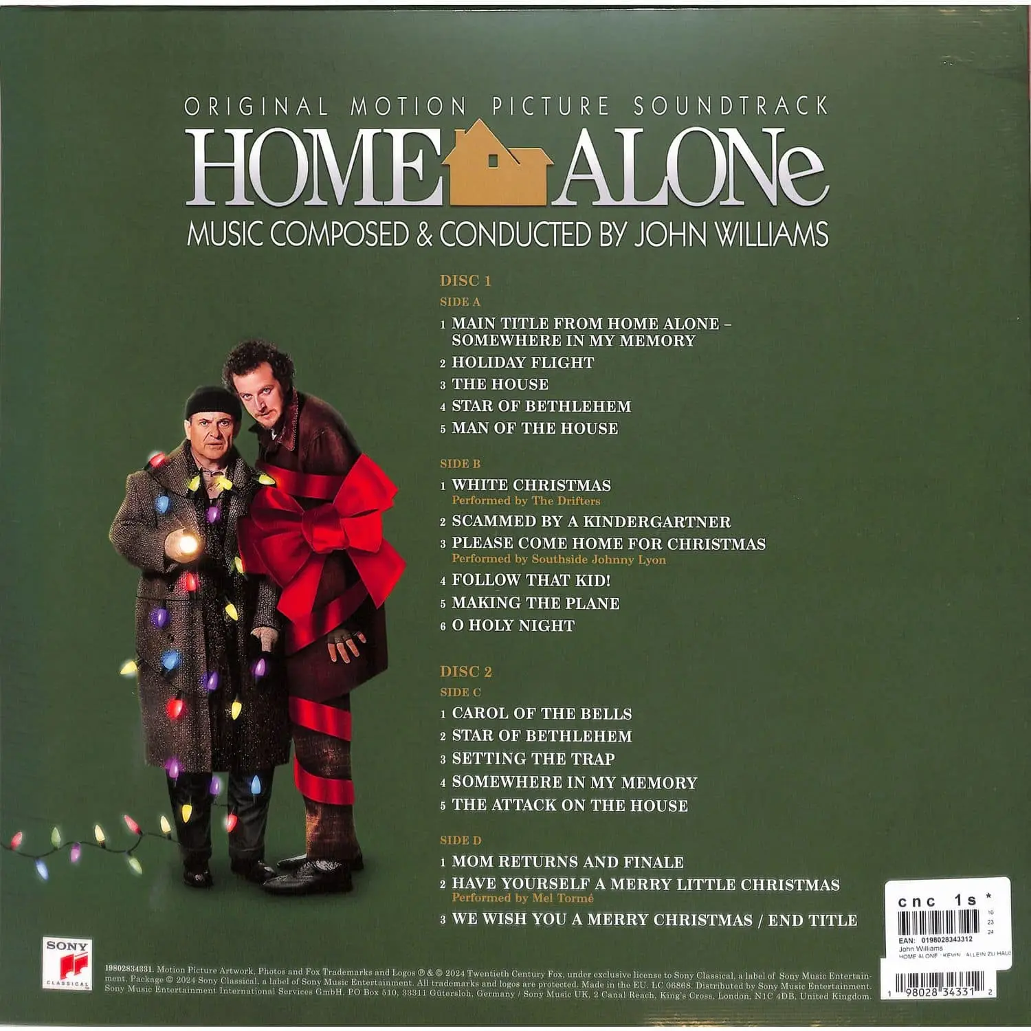 JOHN WILLIAMS - Home Alone: Original Motion Picture Soundtrack (red & gold) JOHN WILLIAMS - Home Alone: Original Motion Picture Soundtrack (red & gold)