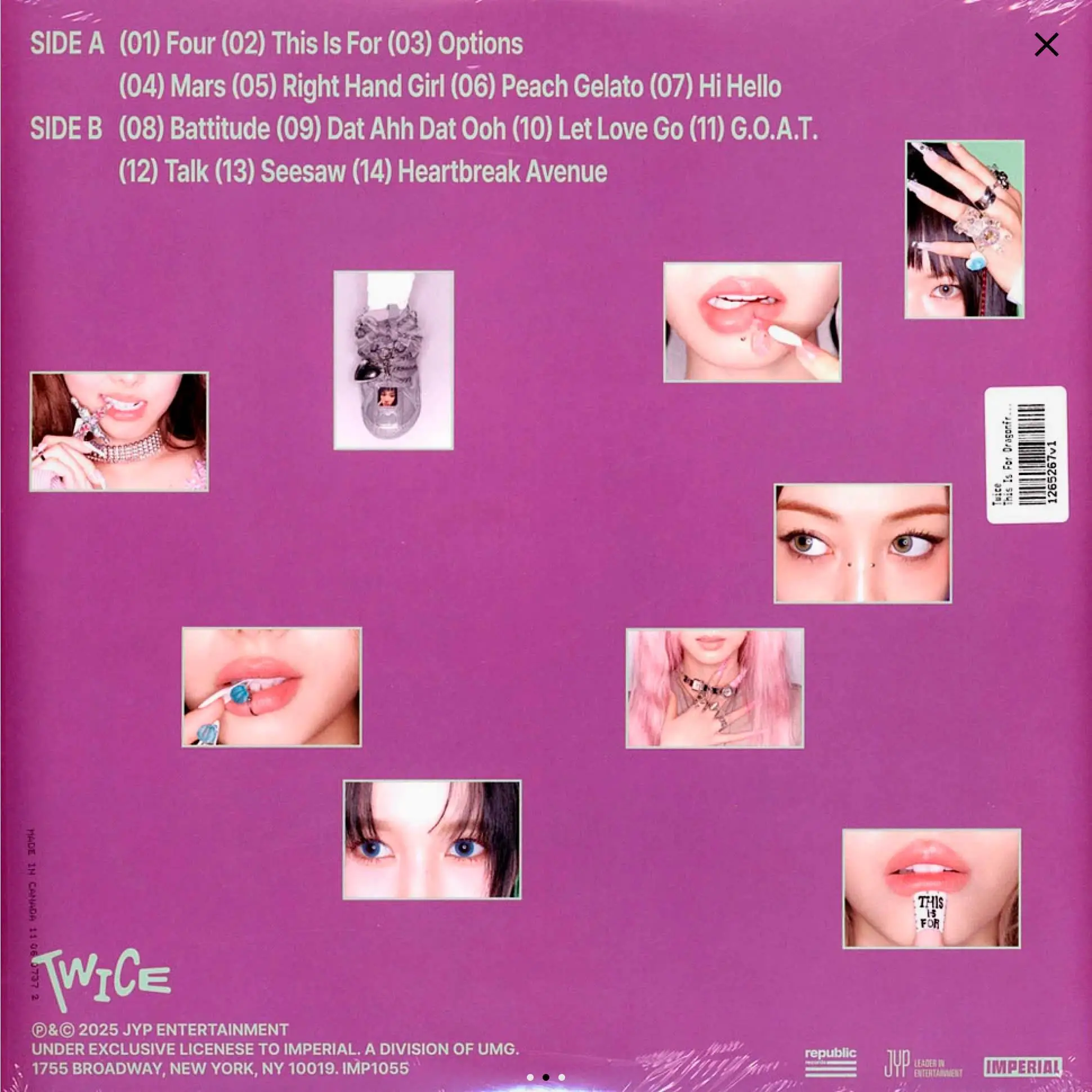 TWICE - This Is For (dragonfruit glitter) TWICE - This Is For (dragonfruit glitter)