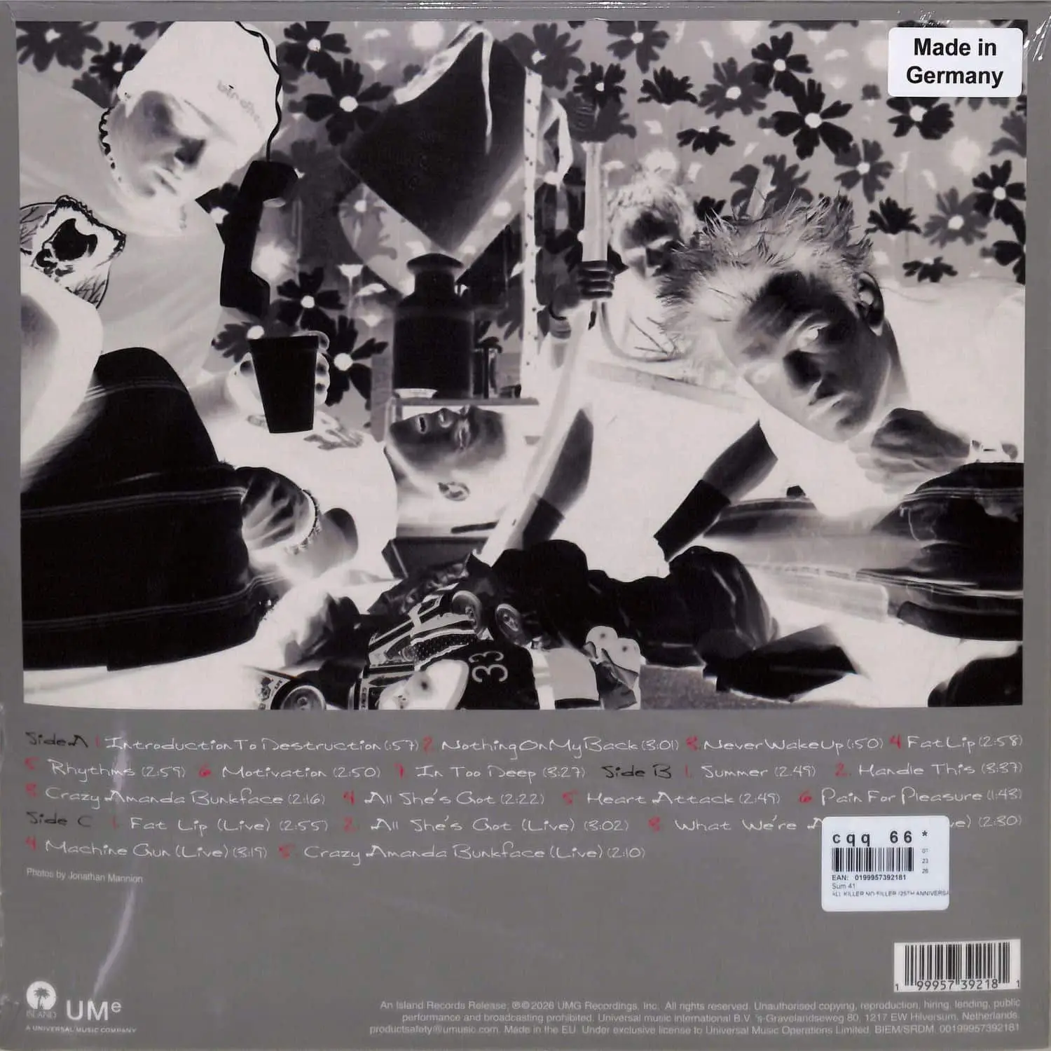 SUM 41 - All Killer No Filler (silver opaque)