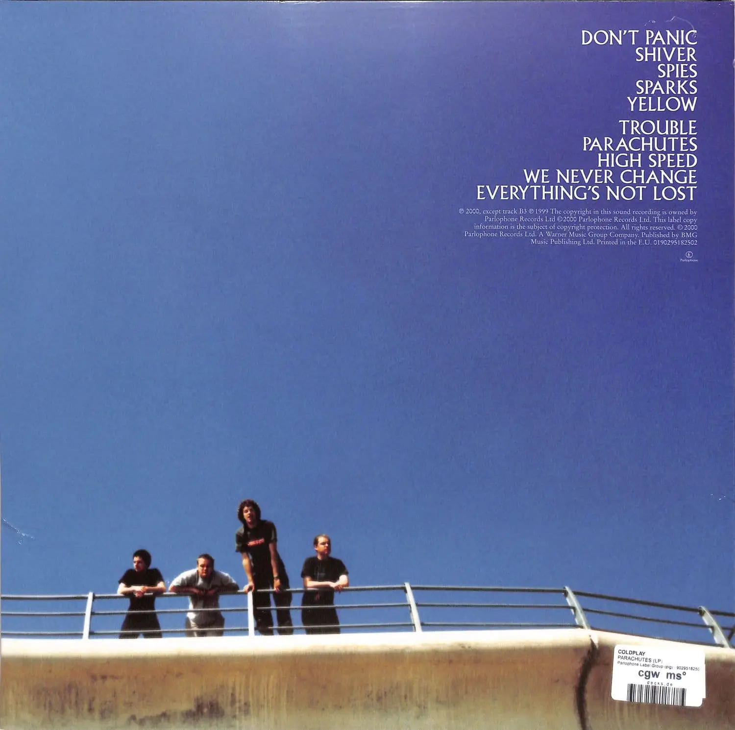 COLDPLAY - Parachutes (yellow translucent)