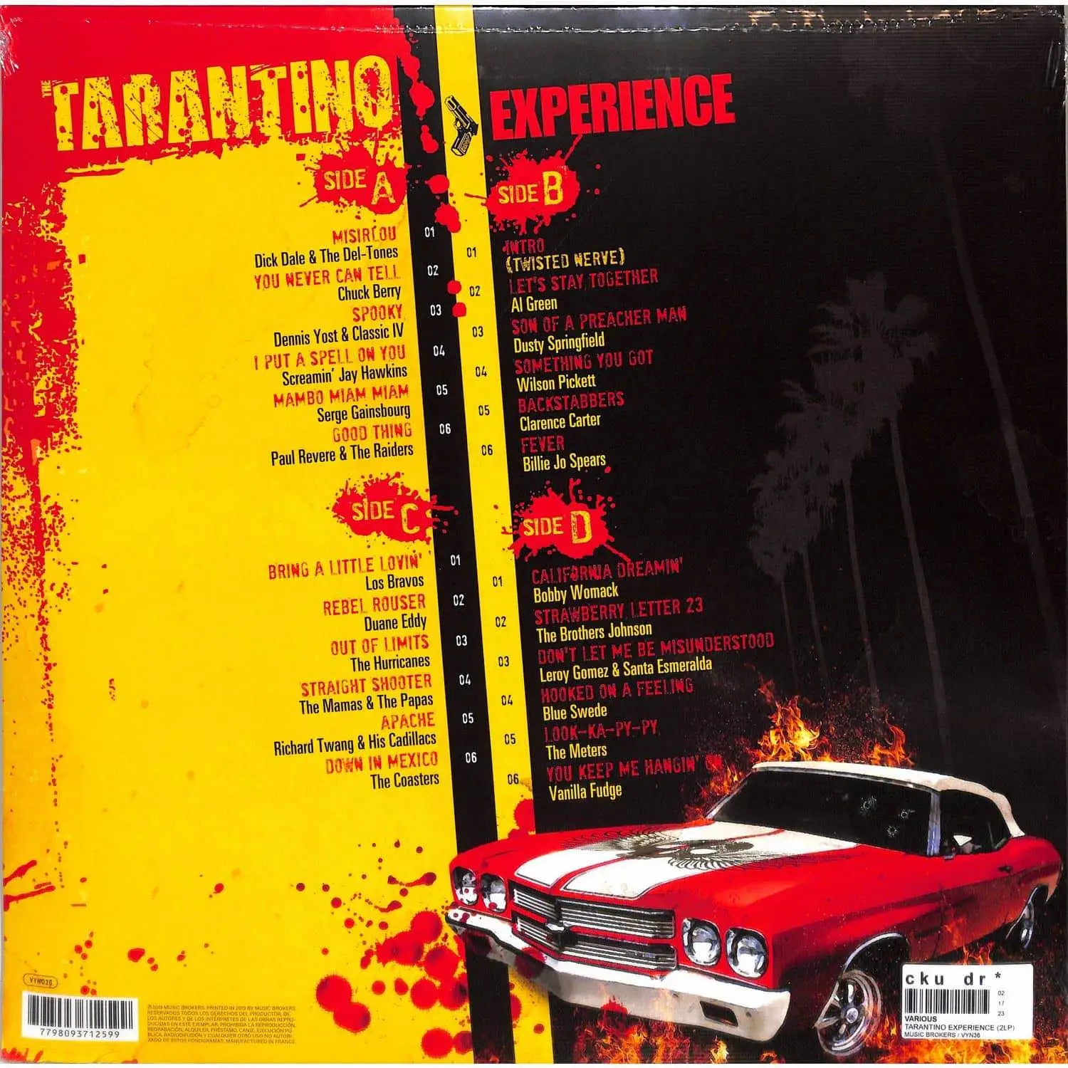 VARIOUS - The Tarantino Experience (yellow & red) VARIOUS - The Tarantino Experience (yellow & red)