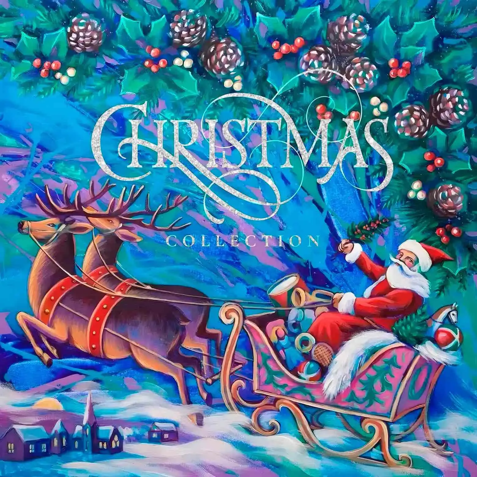 VARIOUS - Christmas Collection (2LP burgundy cream)