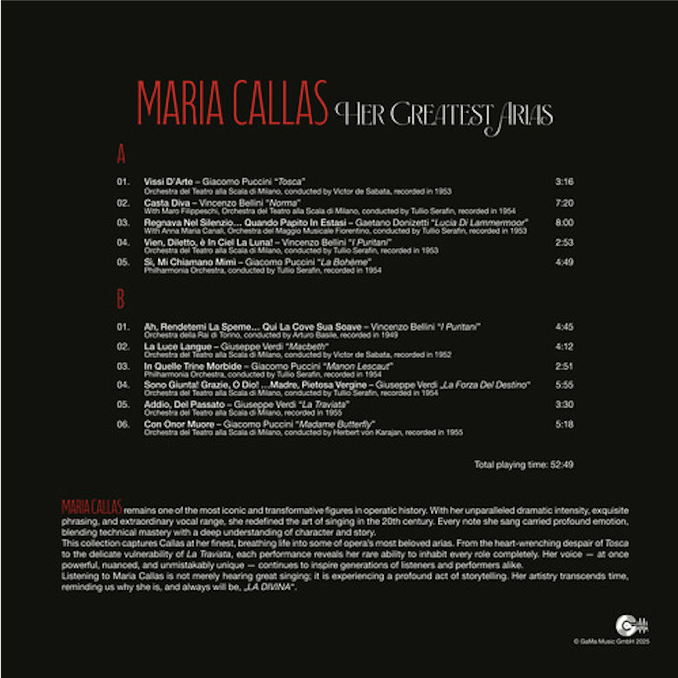 MARIA CALLAS - Her Greatest Arias (red) MARIA CALLAS - Her Greatest Arias (red)
