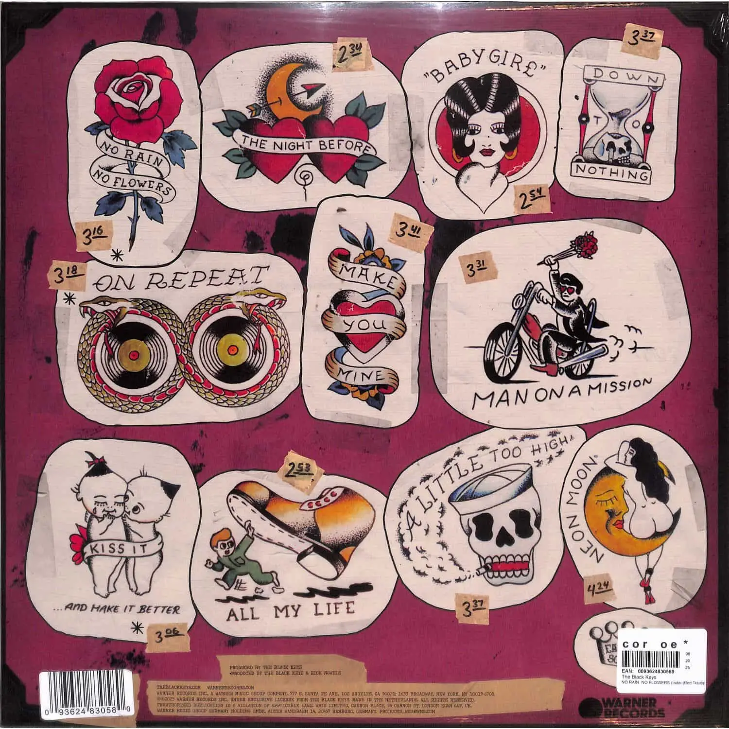 THE BLACK KEYS - No Rain, No Flowers (red transparent) THE BLACK KEYS - No Rain, No Flowers (red transparent)