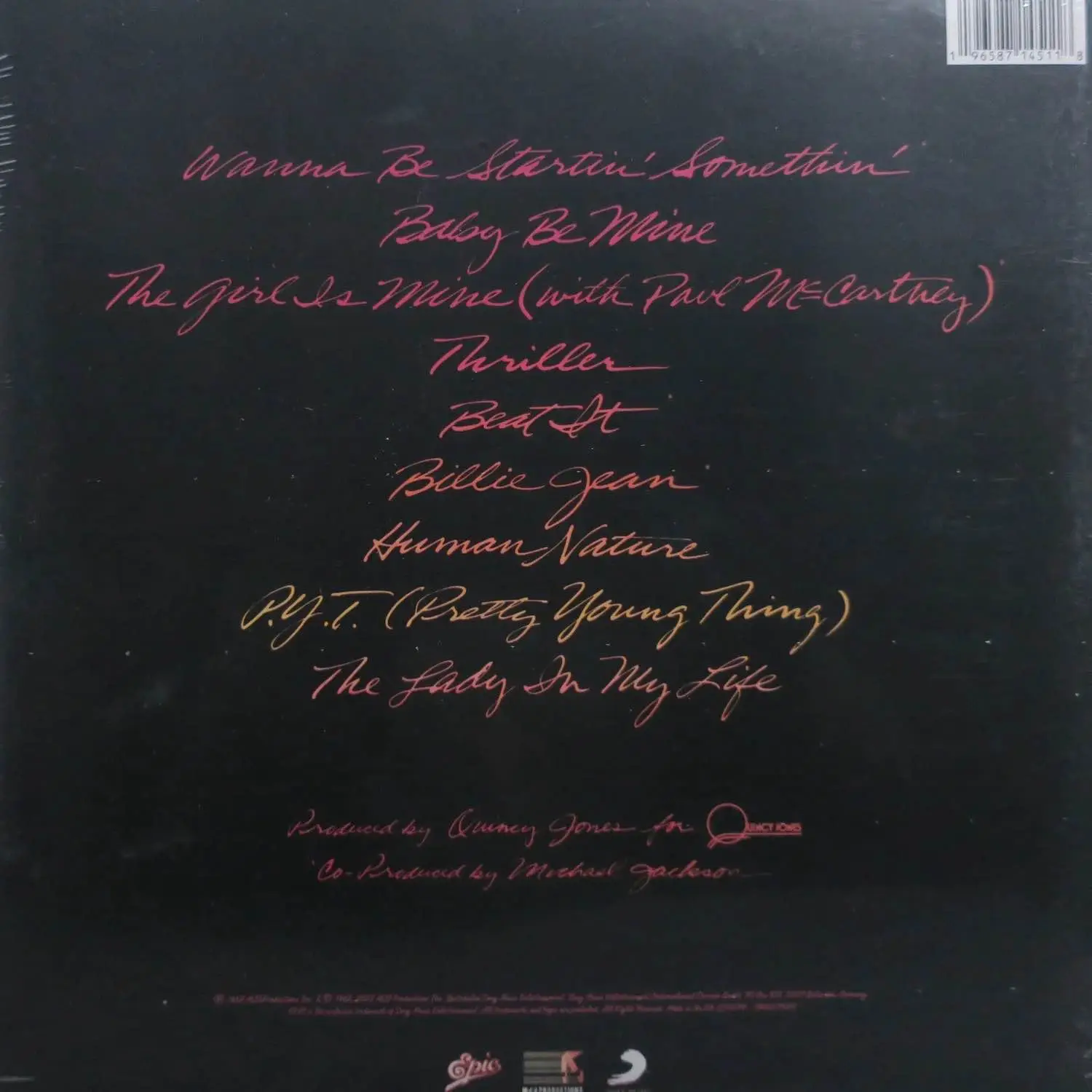 MICHAEL JACKSON - Thriller (40th Anniversary) MICHAEL JACKSON - Thriller (40th Anniversary)